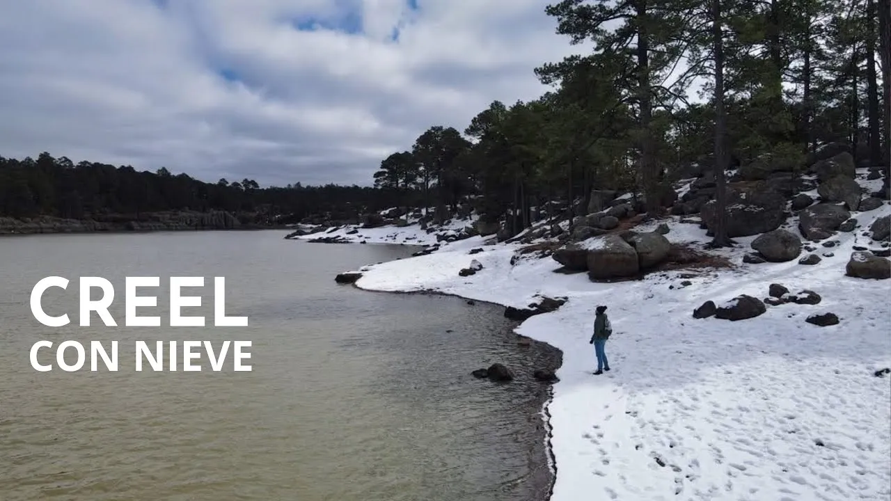 Creel nevado y Lago Arareko - Paisajes invernales de la Sierra Tarahumara