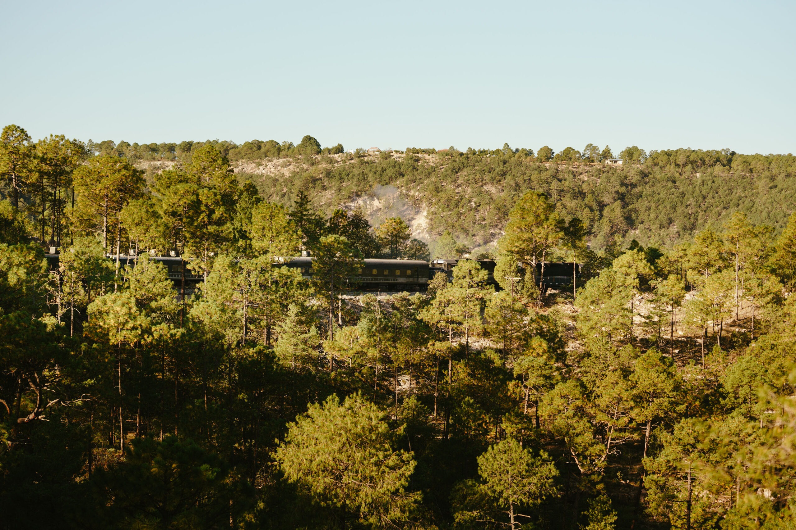 Tren Chepe panorámico en Barrancas del Cobre