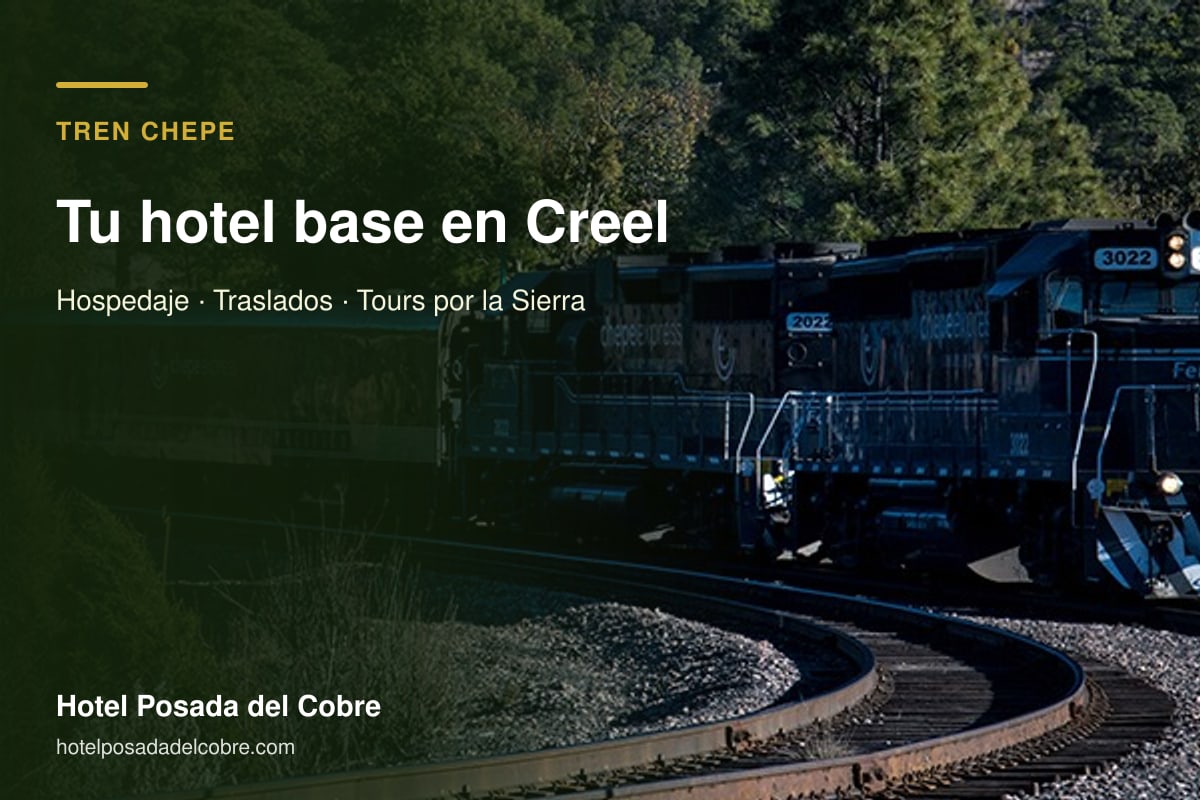 Hotel cerca del Tren Chepe en Creel con hospedaje, traslados y tours por la Sierra Tarahumara