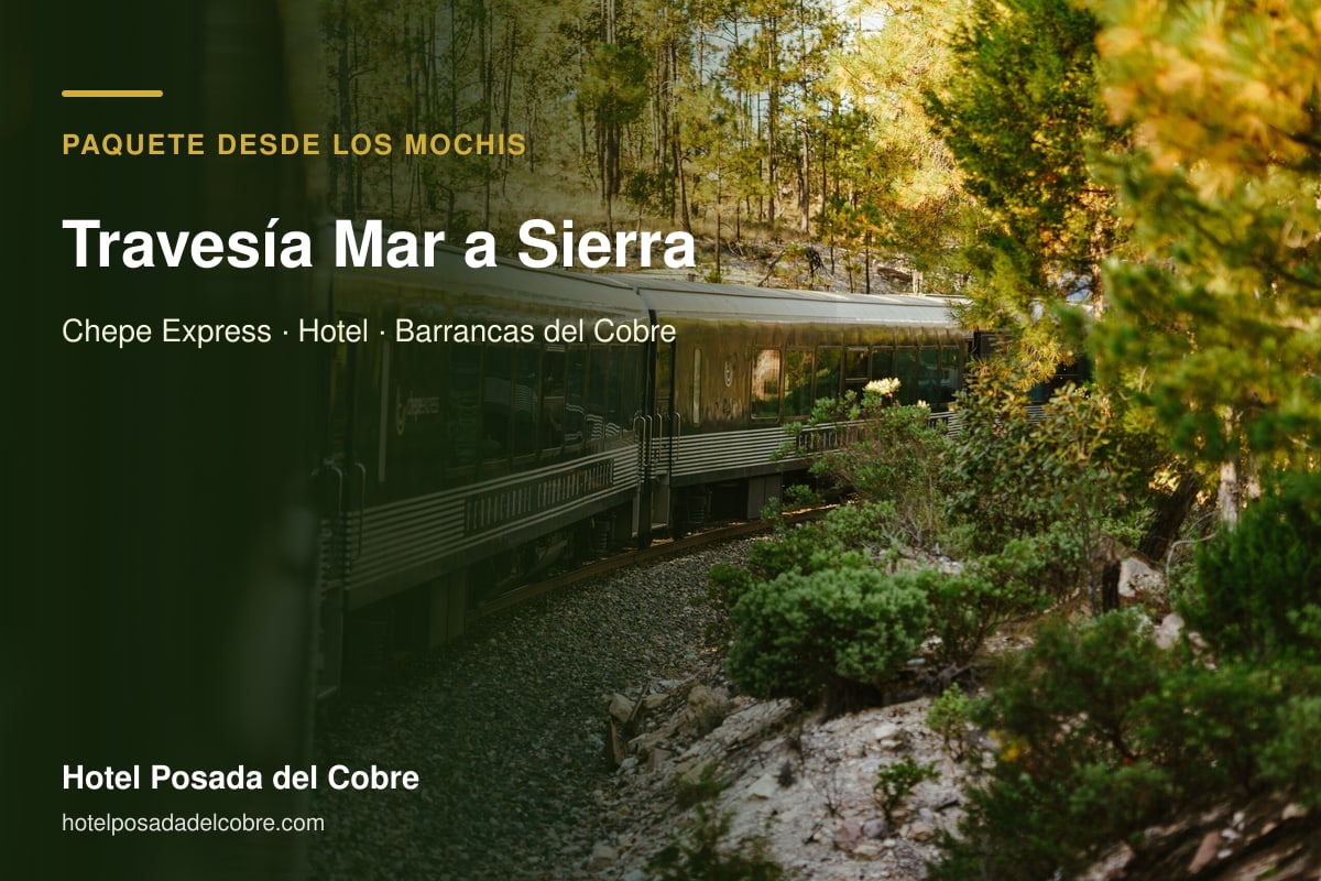 Paquete Tren Chepe Travesía del Mar a la Sierra con hospedaje y tours