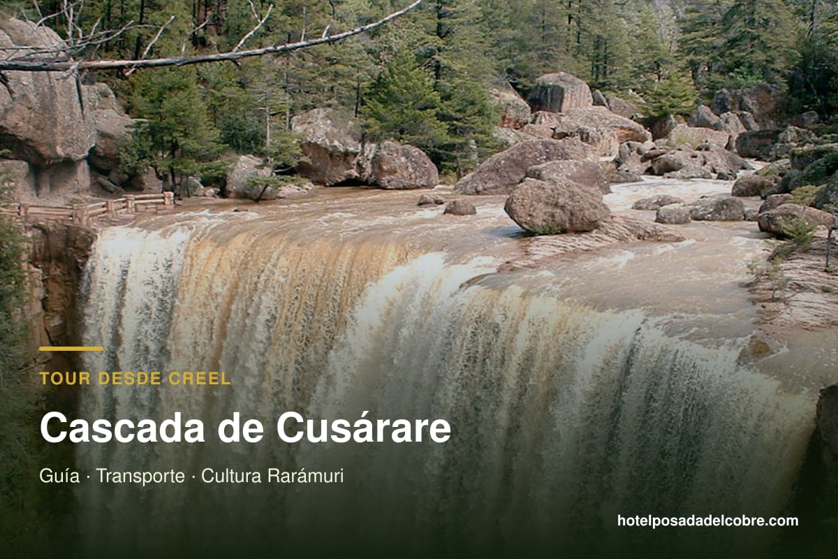 Tour a Cascada de Cusárare desde Creel con guía y transporte
